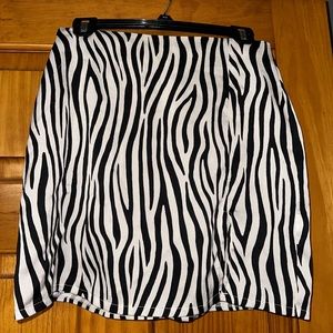 Shein Zebra Mini Skirt